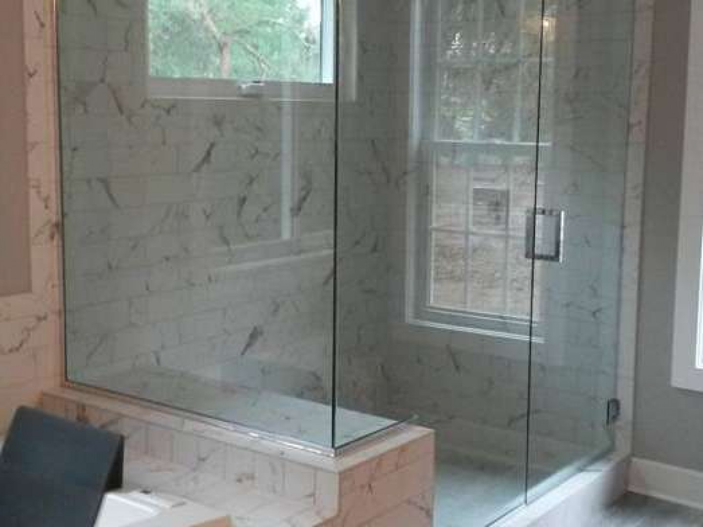 Custom Glass Shower Enclosure East Aurora & Elma, NY Great Plate Glass